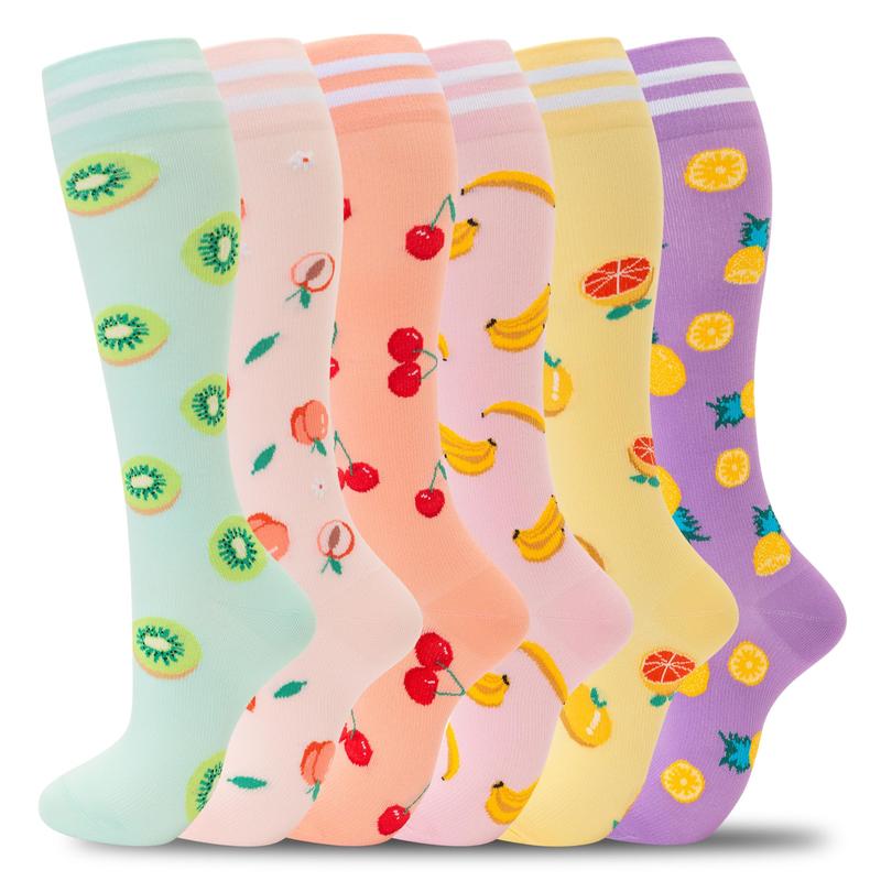 Pack of 6 High Compression Support Socks For Men And Women
