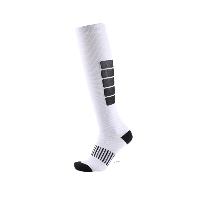 Stripe Pattern Unisex Sporty Compression SocksStripe Pattern Unisex Sporty Compression Socks - Image 2