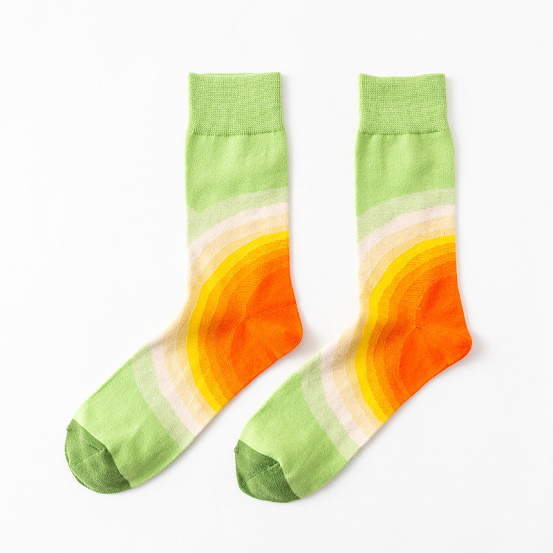 Casual Street Wear Cartoon Print Socks Set