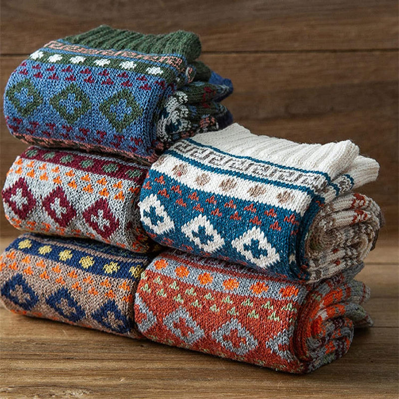 5 Pack Wool Women's - Winter Warm Socks for Women Thick Soft Cozy Knit Boots5 Pack Wool Women's - Winter Warm Socks for Women Thick Soft Cozy Knit Boots - Image 3