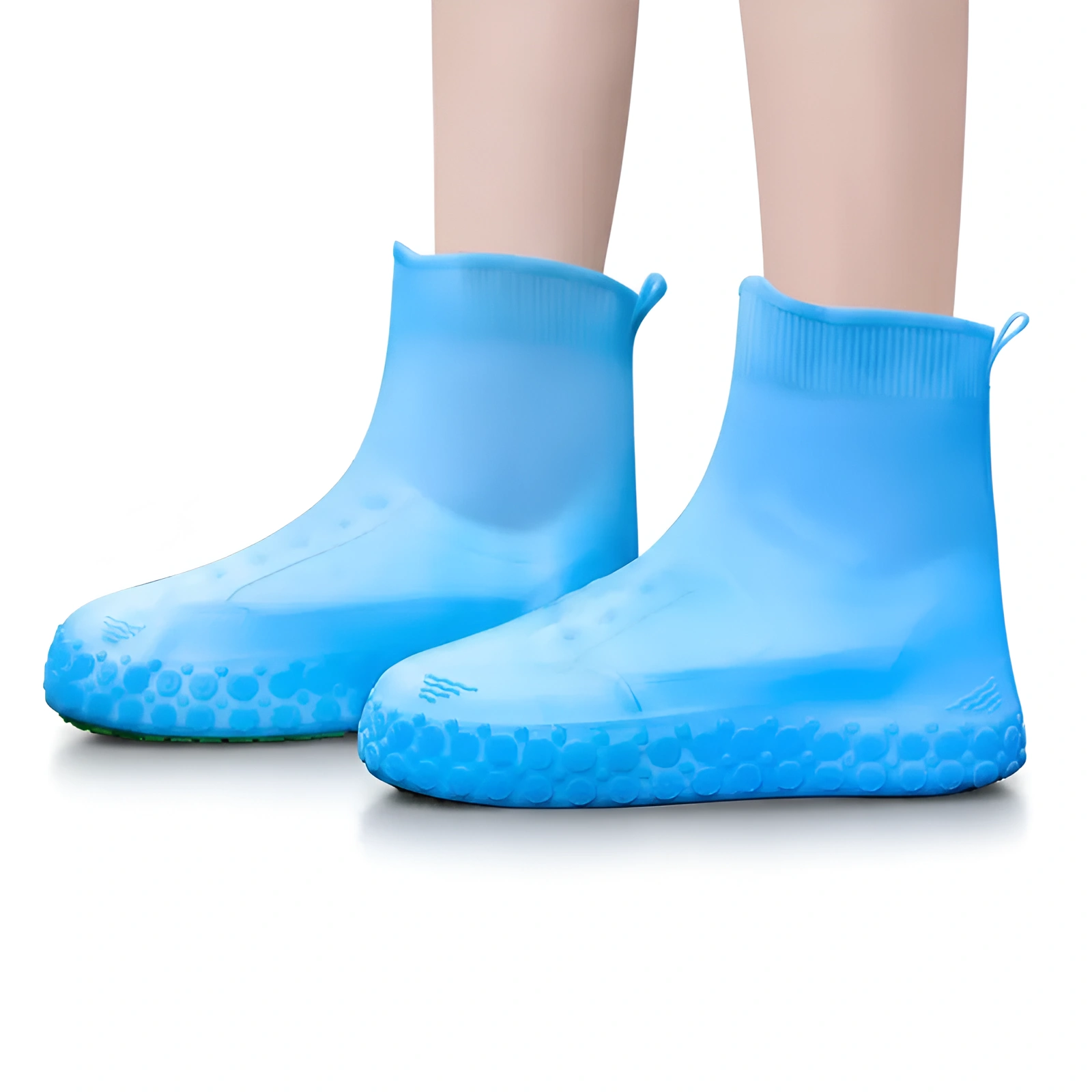 Reusable Waterproof Silicone Shoe Covers With Non Slip Sole