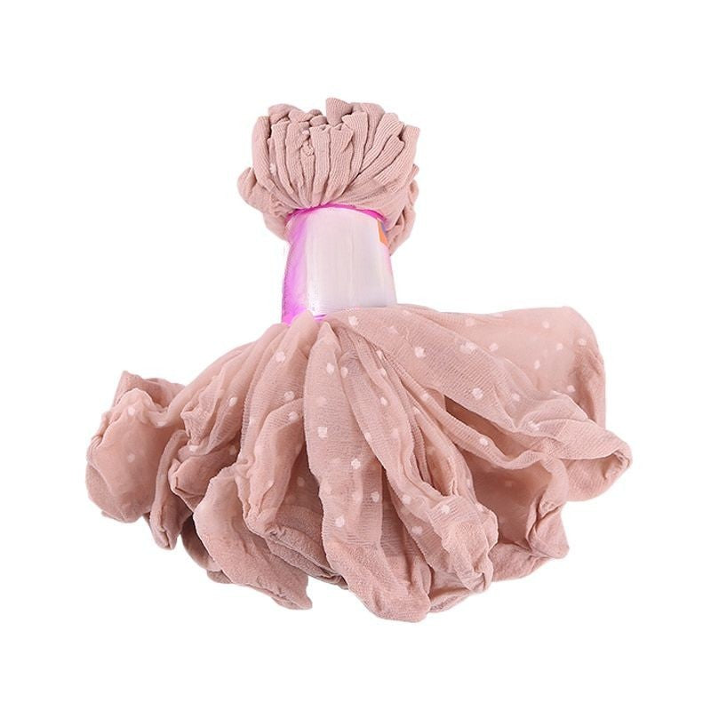 Dot Transparent Thin Crystal Silk Socks