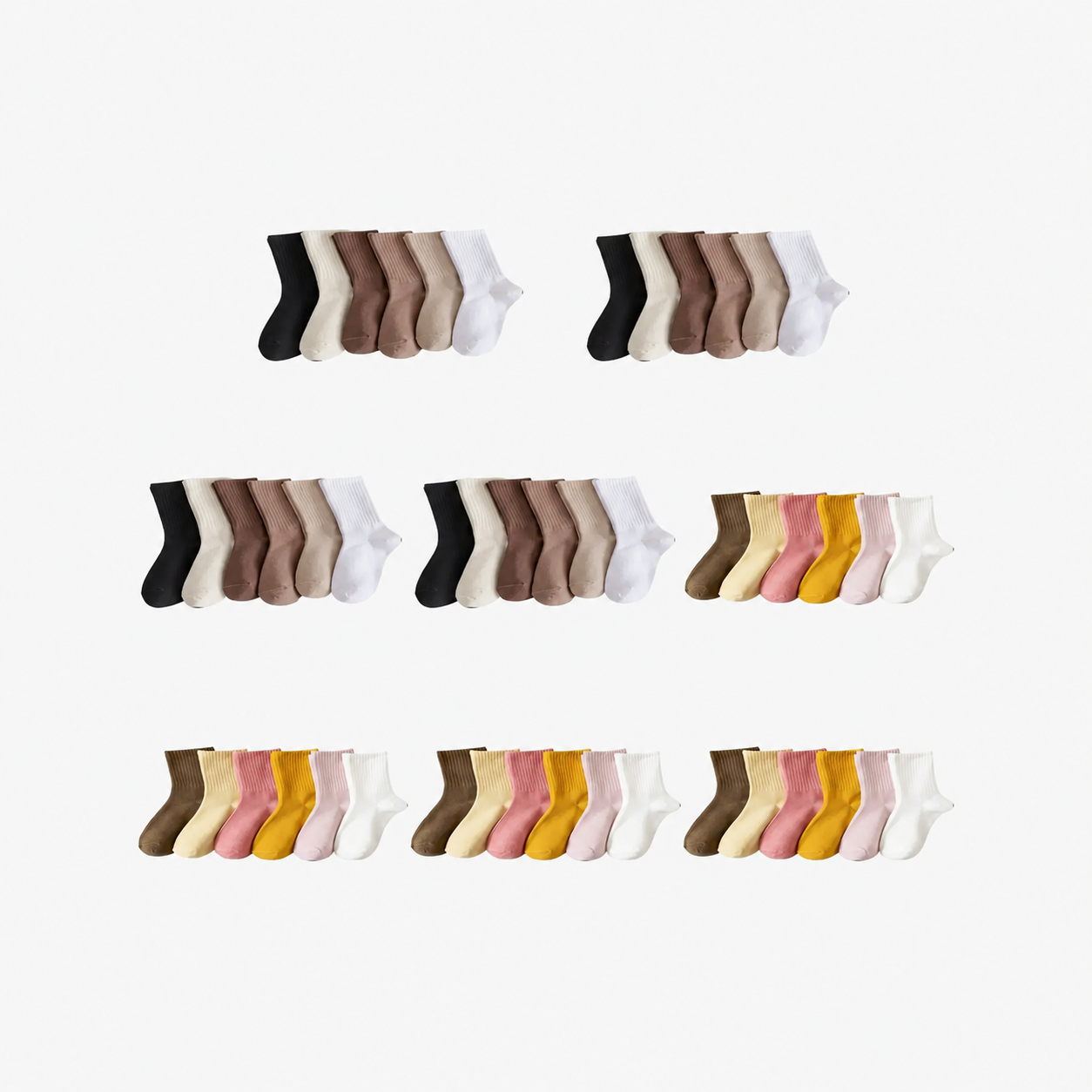 Casual Comfy Mid Crew Socks For WomenCasual Comfy Mid Crew Socks For Women - Image 6