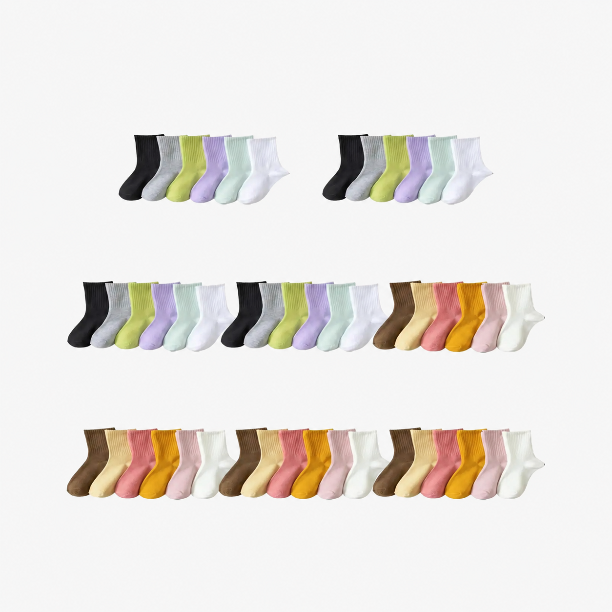 Casual Comfy Mid Crew Socks For WomenCasual Comfy Mid Crew Socks For Women - Image 7