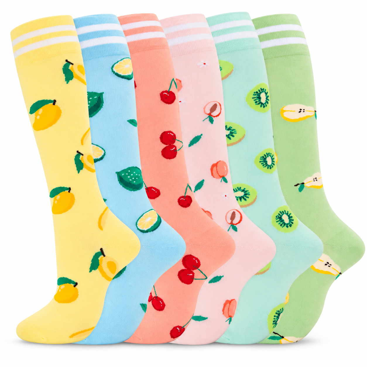 Pack of 6 High Compression Support Socks For Men And Women