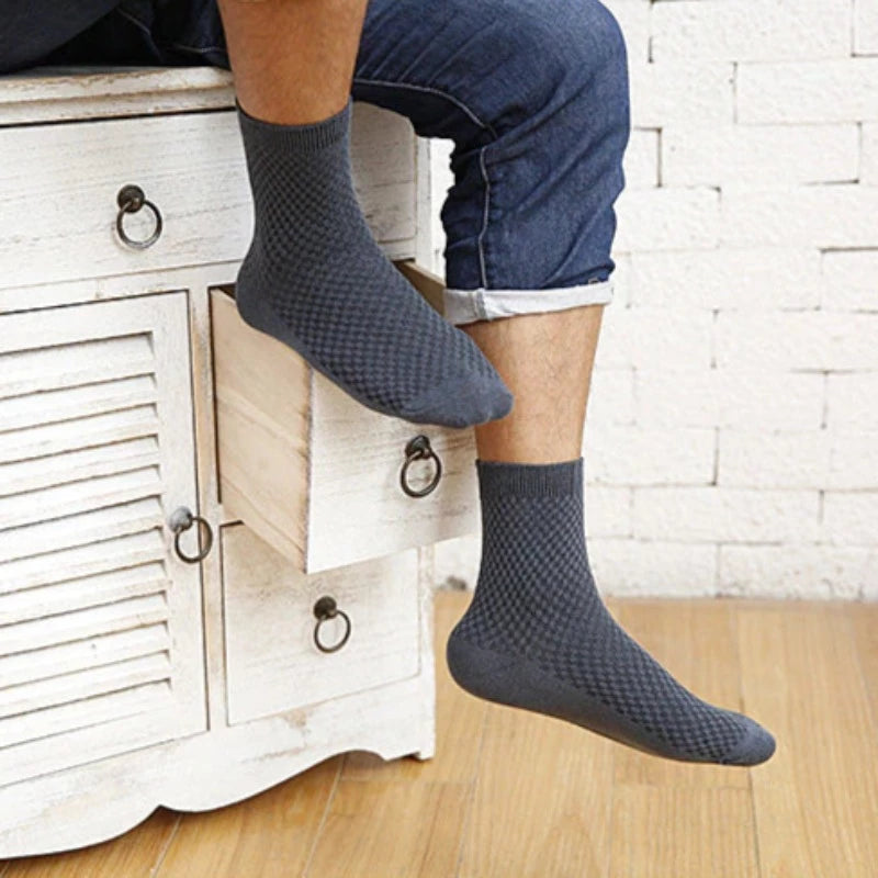 10 Pairs Bamboo Fiber Casual Long Socks10 Pairs Bamboo Fiber Casual Long Socks - Image 10