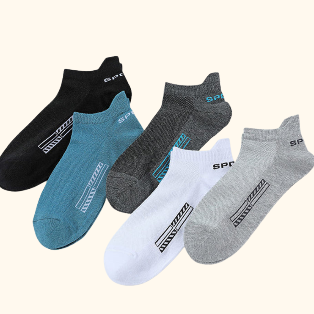 Low Cut Crew Ankle Sports Mesh Breathable Socks