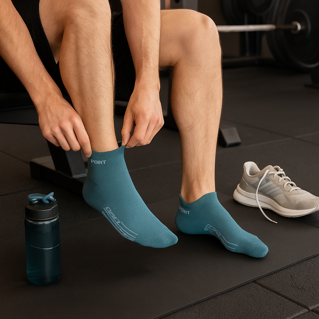 Low Cut Crew Ankle Sports Mesh Breathable SocksLow Cut Crew Ankle Sports Mesh Breathable Socks - Image 7