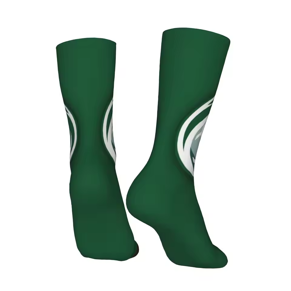 Unisex Saudi Arabia Football Fan Seamless Printed Crew Socks