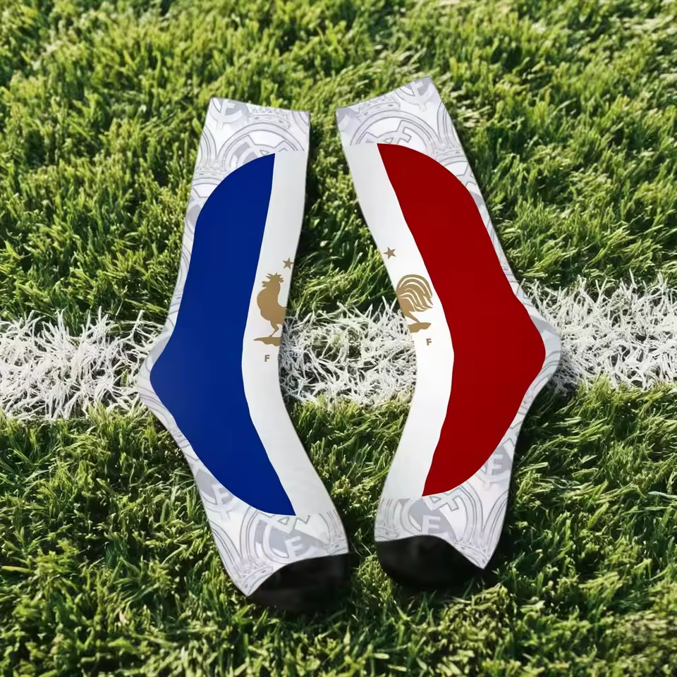 Unisex France Football Fan Seamless Printed Crew Socks