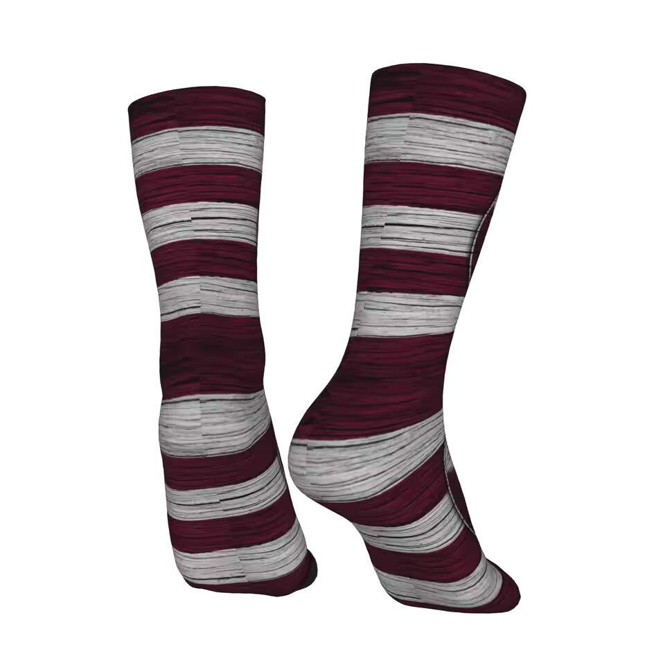 Unisex Qatar Football Fan Seamless Printed Crew Sock