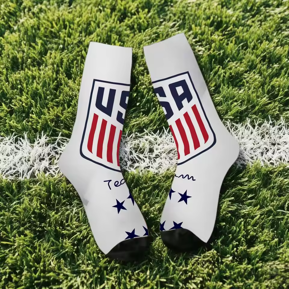 Unisex United States Football Fan Seamless Printed Crew Sock