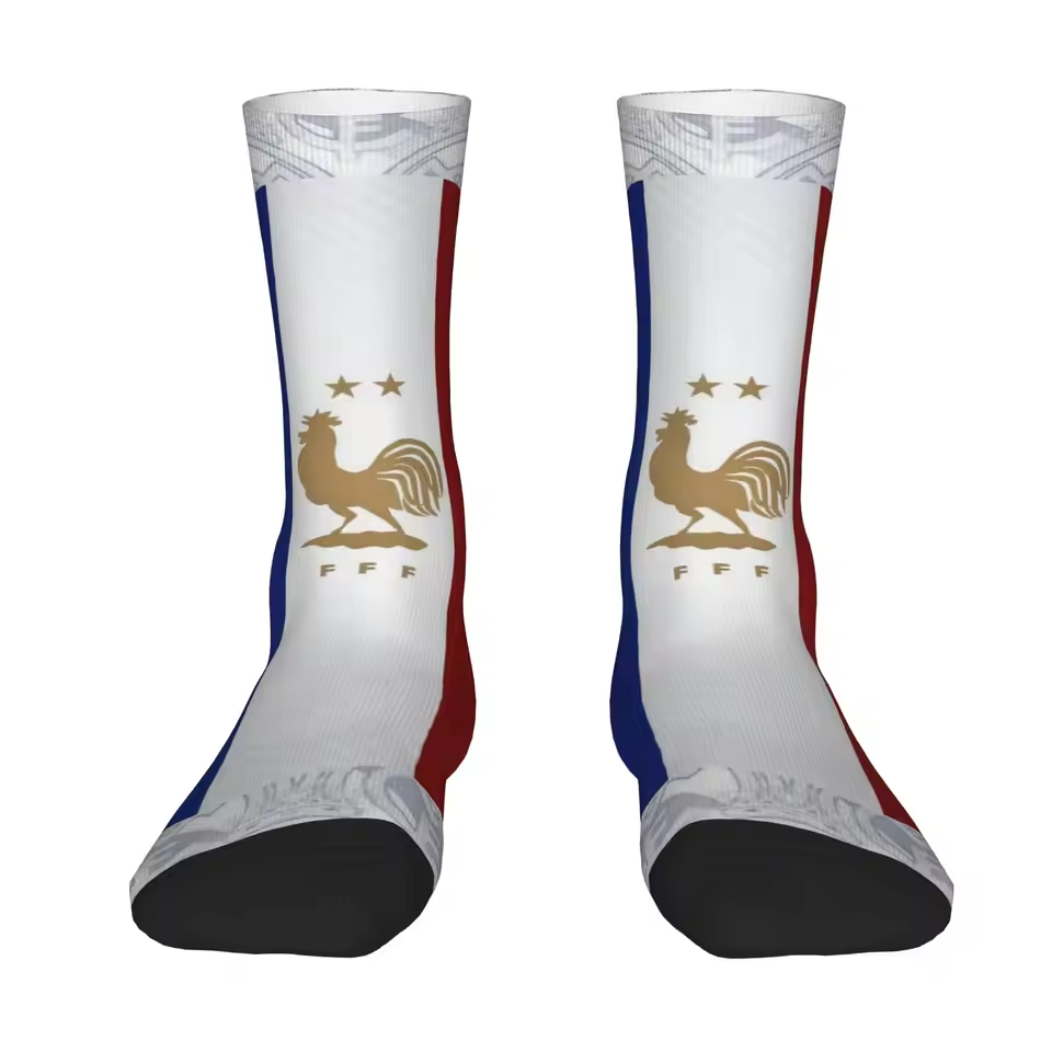 Unisex France Football Fan Seamless Printed Crew SocksUnisex France Football Fan Seamless Printed Crew Socks - Image 3