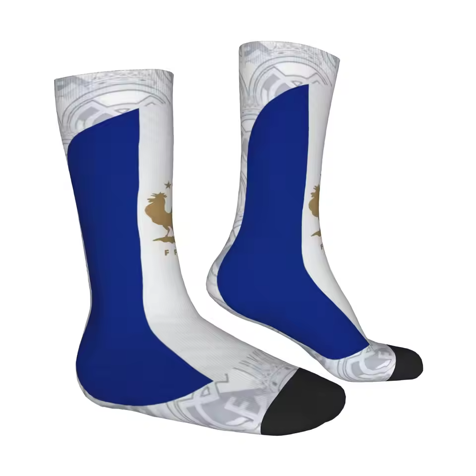 Unisex France Football Fan Seamless Printed Crew SocksUnisex France Football Fan Seamless Printed Crew Socks - Image 2