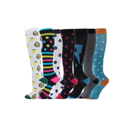 Avocado Compression Stocking for Women - Anti-Microbial Blend | Pack of 7 Pairs