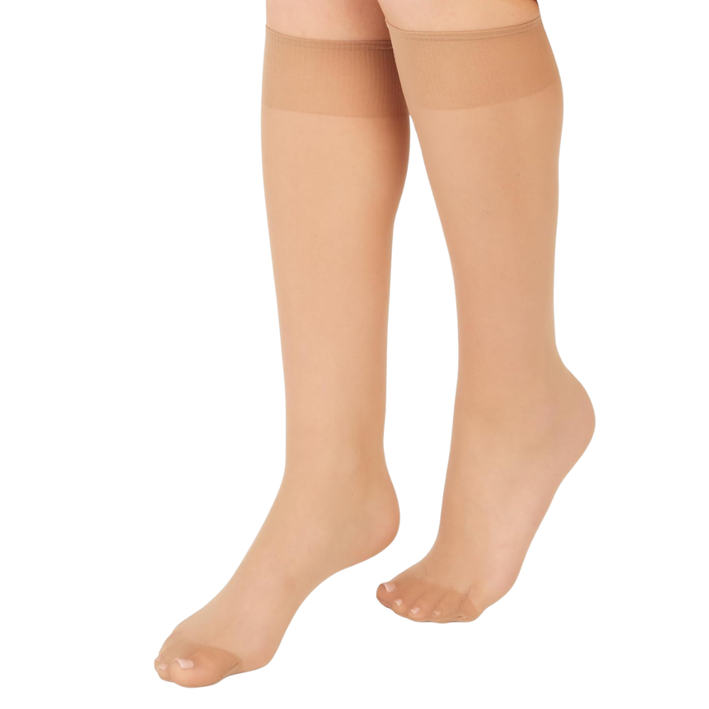 Everyday Sheer Reinforced Front Stockings For Women