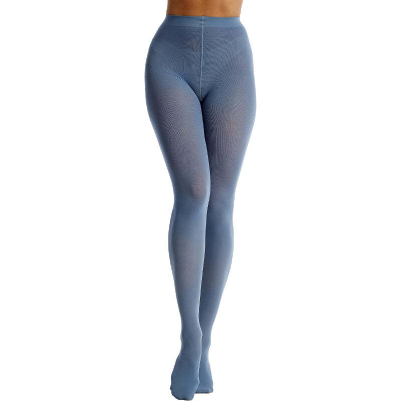 Women's 80 Denier Soft Semi Opaque Solid Color Footed Pantyhose Tights