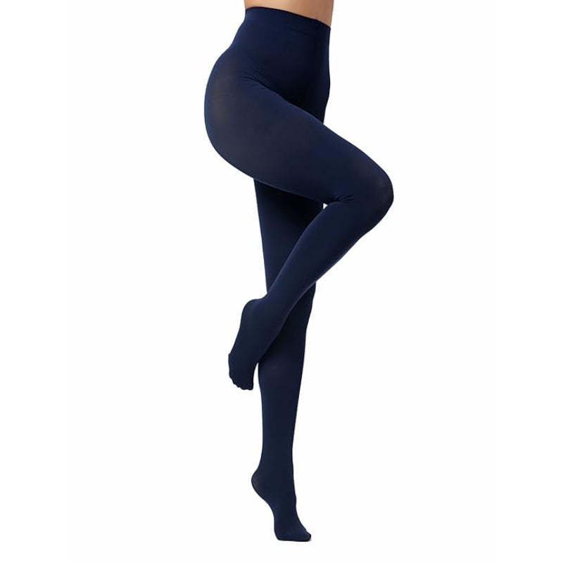 Women's 80 Denier Soft Semi Opaque Solid Color Footed Pantyhose Tights