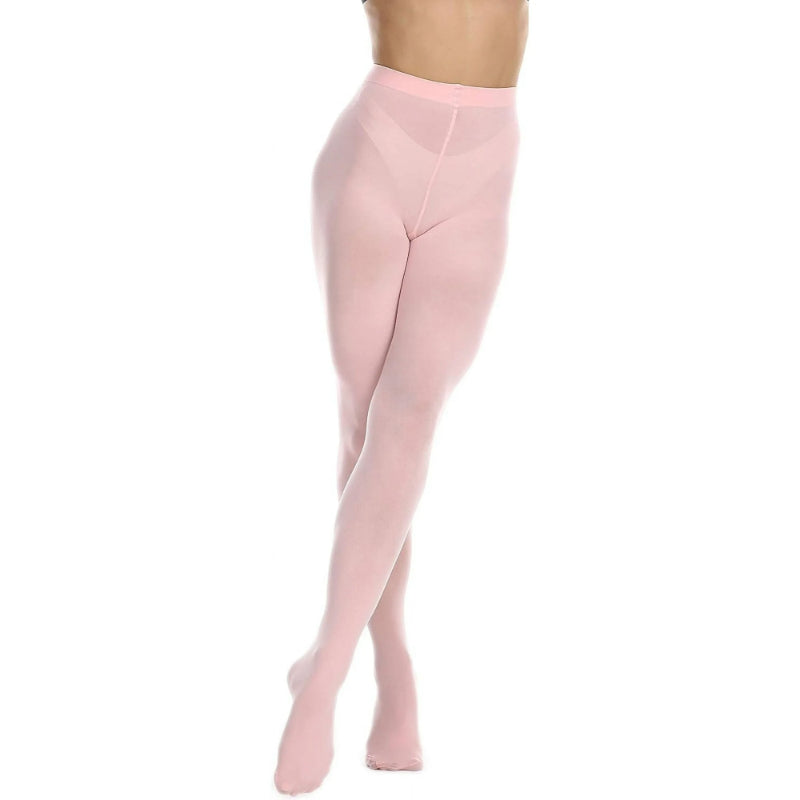 Women's 80 Denier Soft Semi Opaque Solid Color Footed Pantyhose Tights