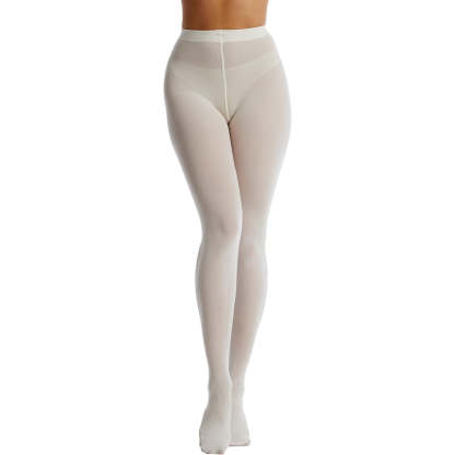 Women's 80 Denier Soft Semi Opaque Solid Color Footed Pantyhose Tights