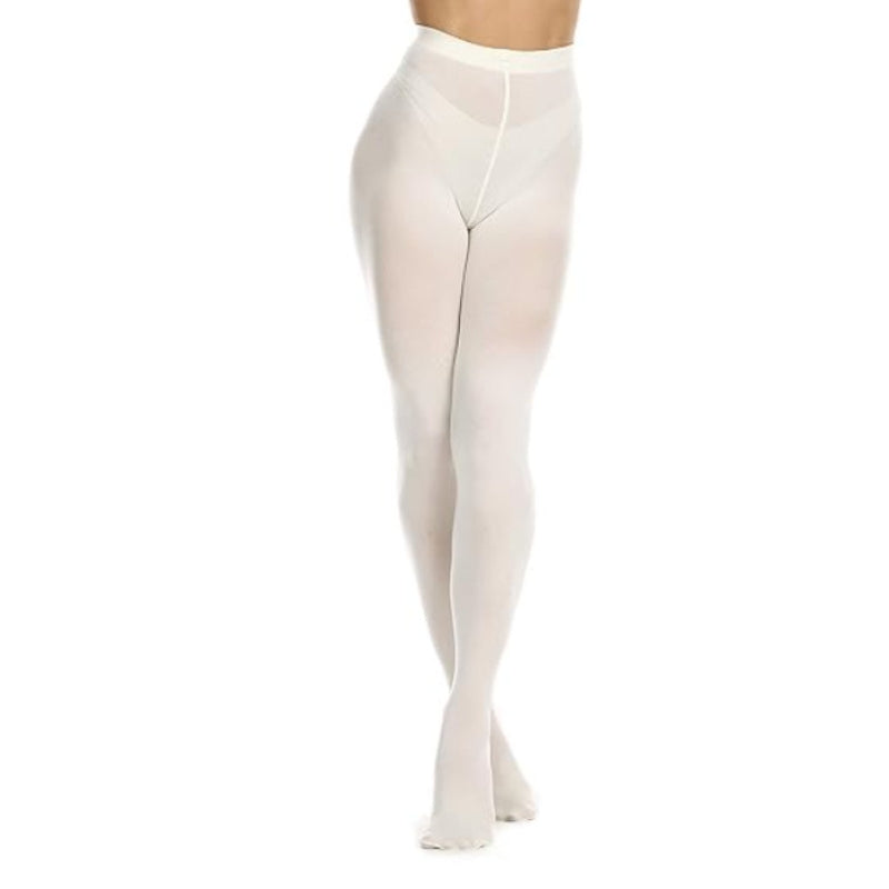 Women's 80 Denier Soft Semi Opaque Solid Color Footed Pantyhose TightsWomen's 80 Denier Soft Semi Opaque Solid Color Footed Pantyhose Tights - Image 4