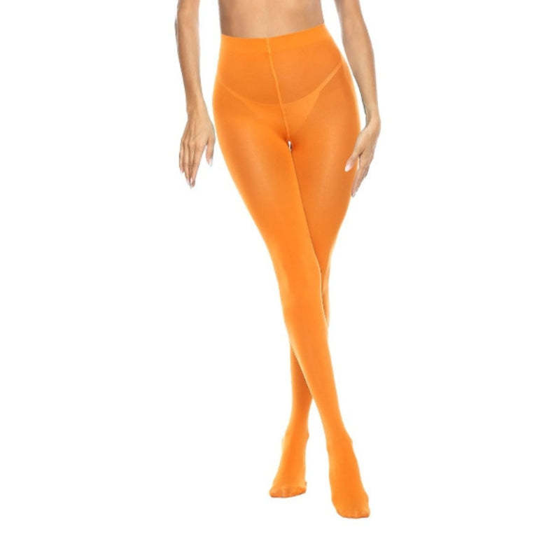 Women's 80 Denier Soft Semi Opaque Solid Color Footed Pantyhose Tights