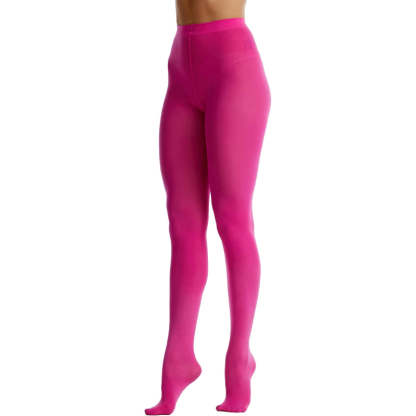 Women's 80 Denier Soft Semi Opaque Solid Color Footed Pantyhose Tights