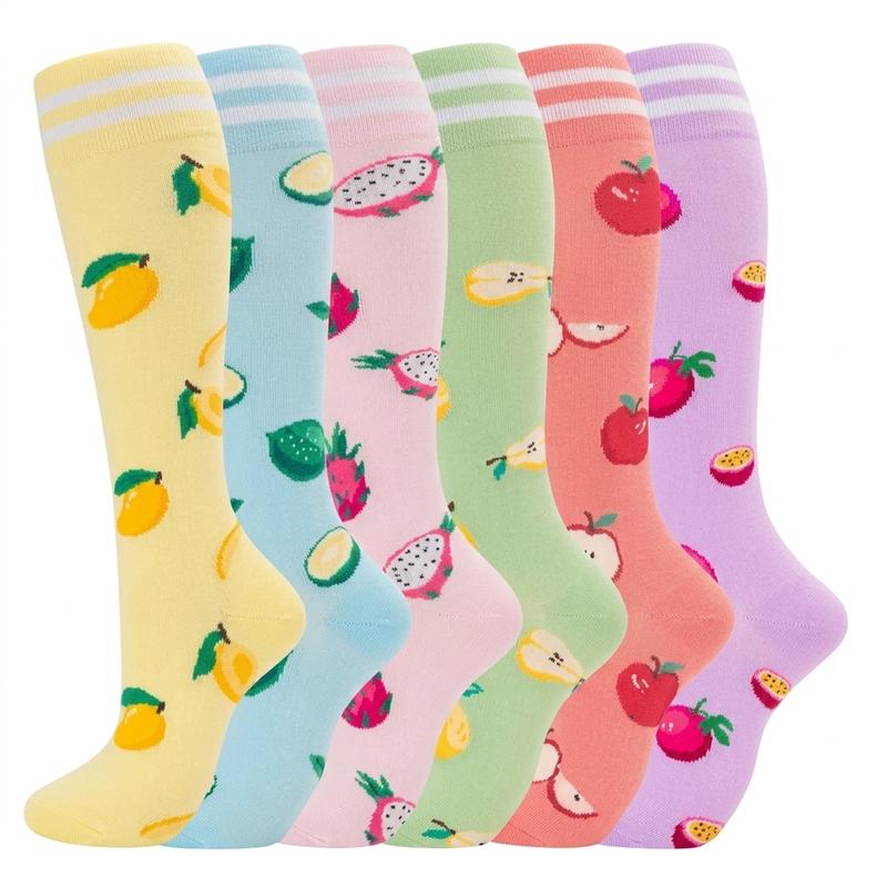 Pack of 6 High Compression Support Socks For Men And Women
