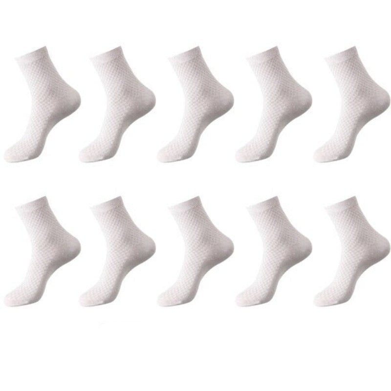 Casual 10 Pairs Of Bamboo Fiber Breathable Long SocksCasual 10 Pairs Of Bamboo Fiber Breathable Long Socks - Image 4