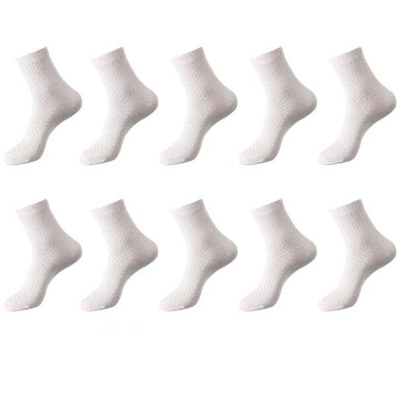 Casual 10 Pairs Of Bamboo Fiber Breathable Long Socks