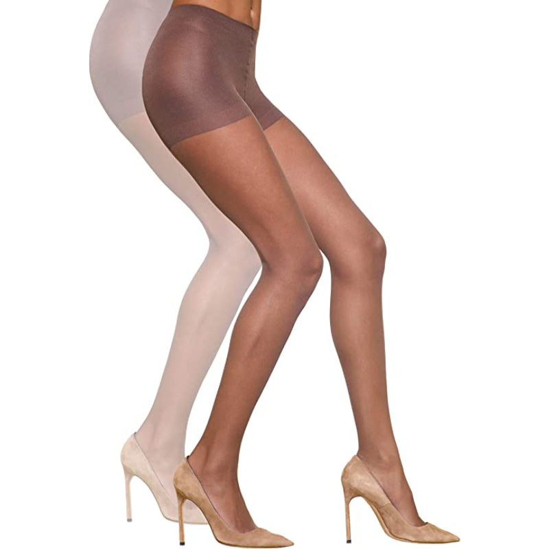 2 pairs of Women's Ultra Sheer Control Top Pantyhose