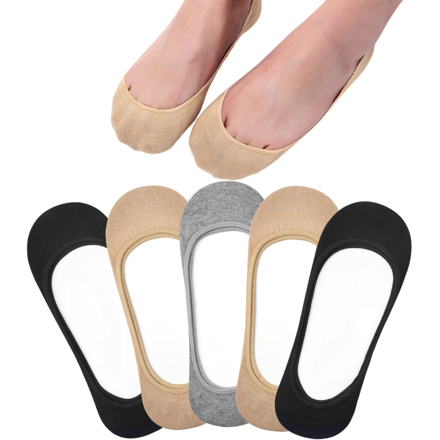 Comfortable Low Cut Socks For Flats And Loafers