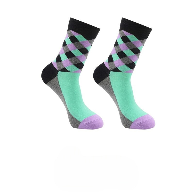 Retro Abstract Cotton SocksRetro Abstract Cotton Socks - Image 2