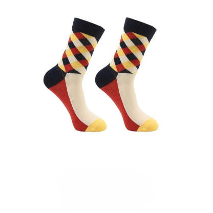 Retro Abstract Cotton Socks