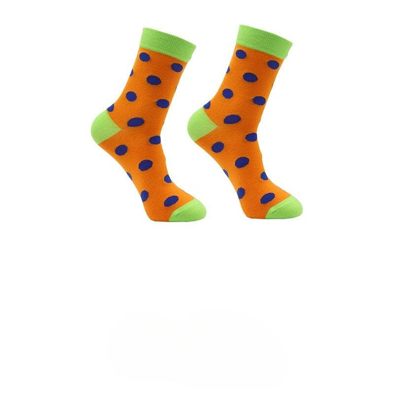 Retro Abstract Cotton Socks