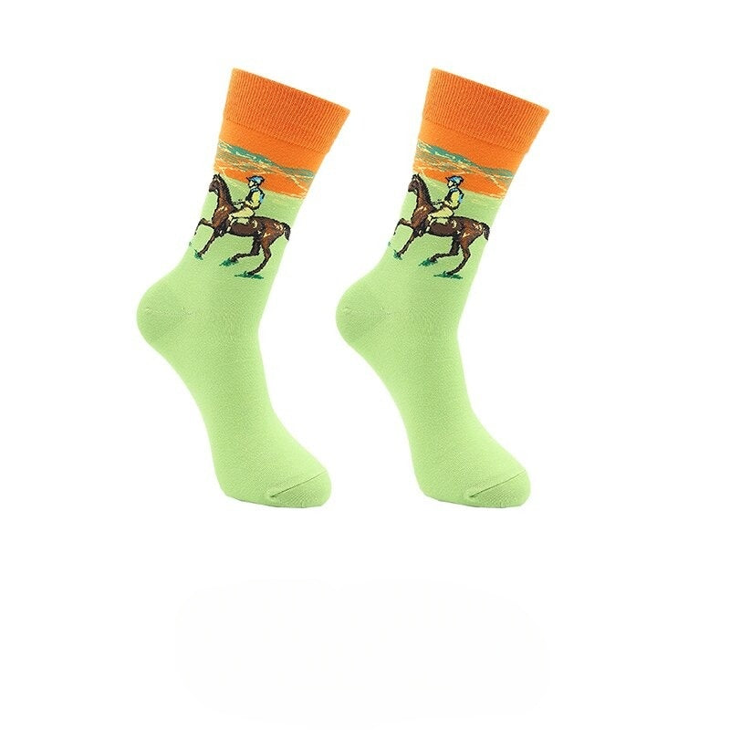 Retro Abstract Cotton SocksRetro Abstract Cotton Socks - Image 8