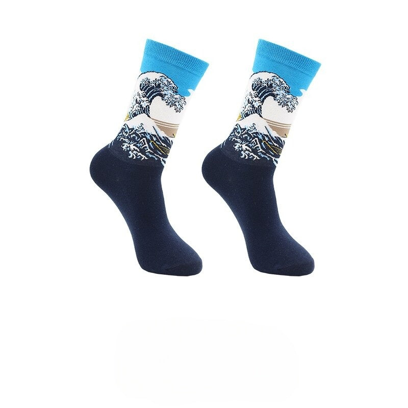 Casual Retro Style Cotton SocksCasual Retro Style Cotton Socks - Image 3