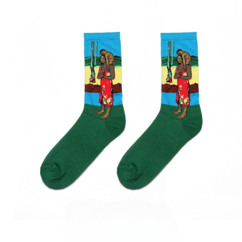 Casual Retro Style Cotton SocksCasual Retro Style Cotton Socks - Image 7