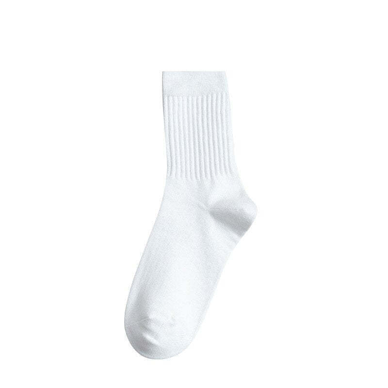 Solid Color Business Cotton Socks