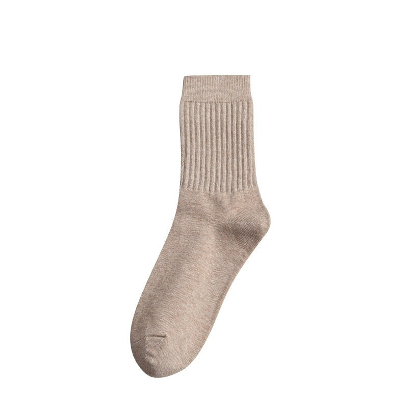 Solid Color Business Cotton SocksSolid Color Business Cotton Socks - Image 3