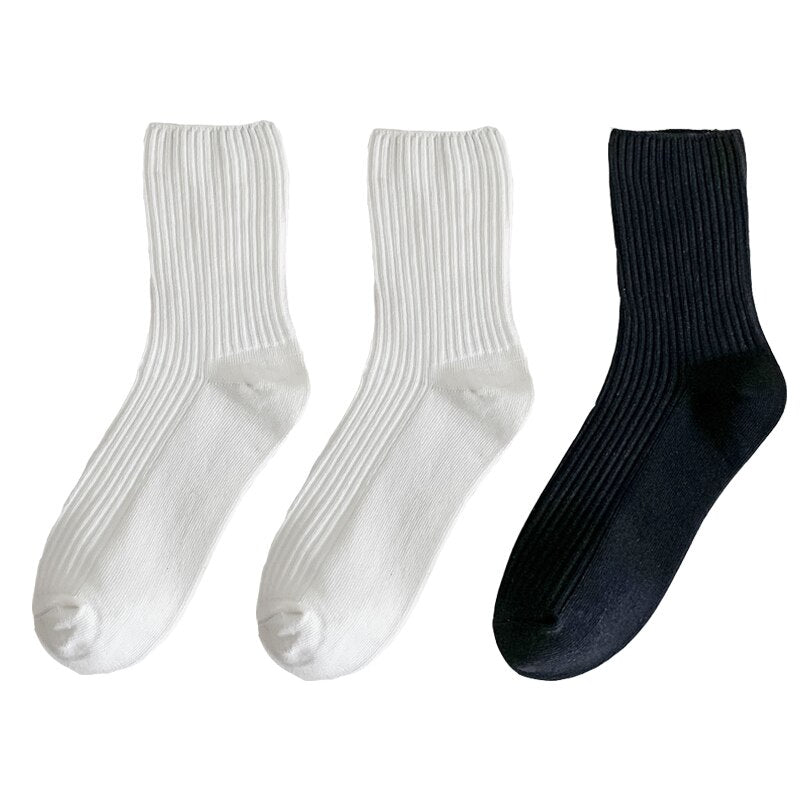 Simple Solid Color Cotton SocksSimple Solid Color Cotton Socks - Image 7