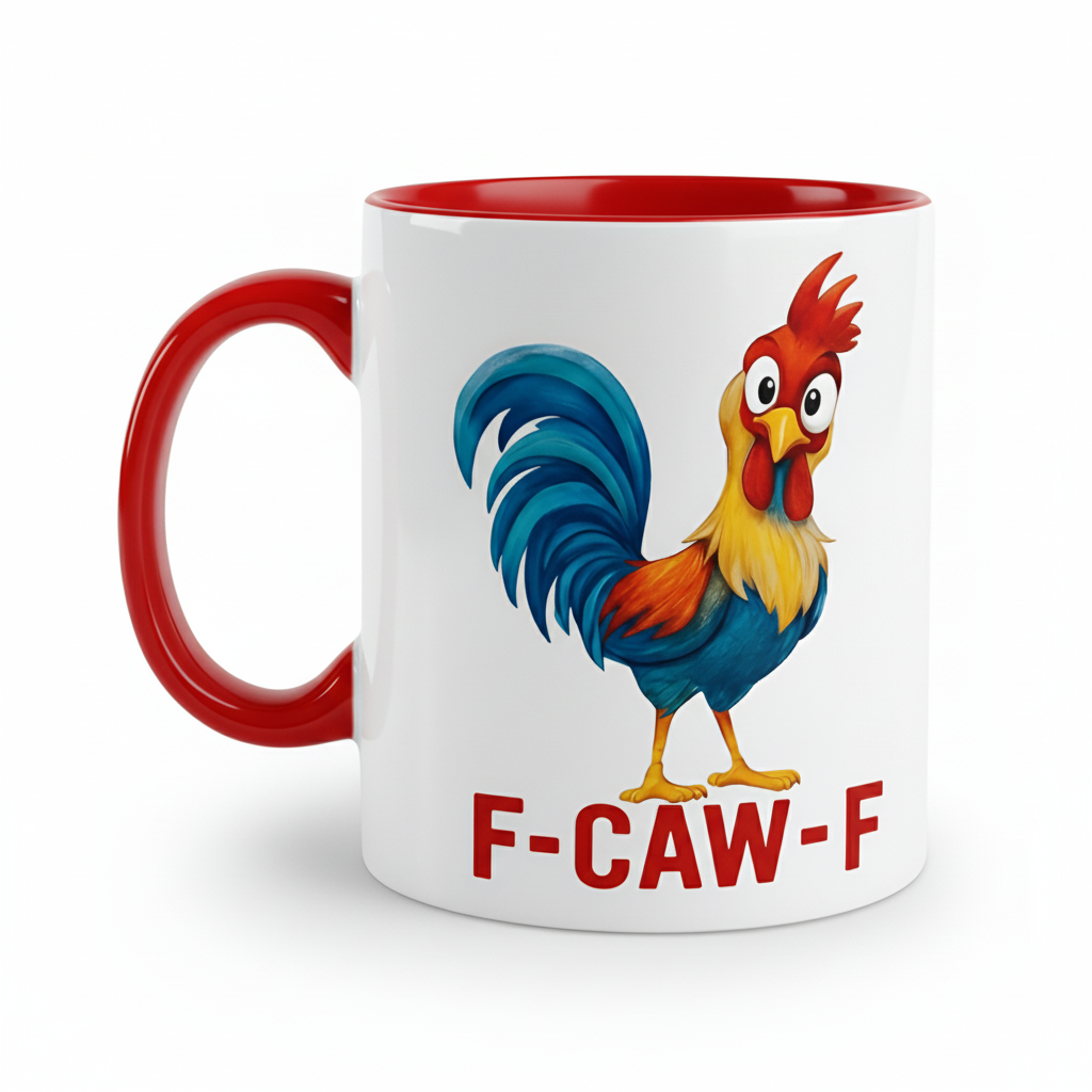 Rooster Design Ceramic Coffee Mug