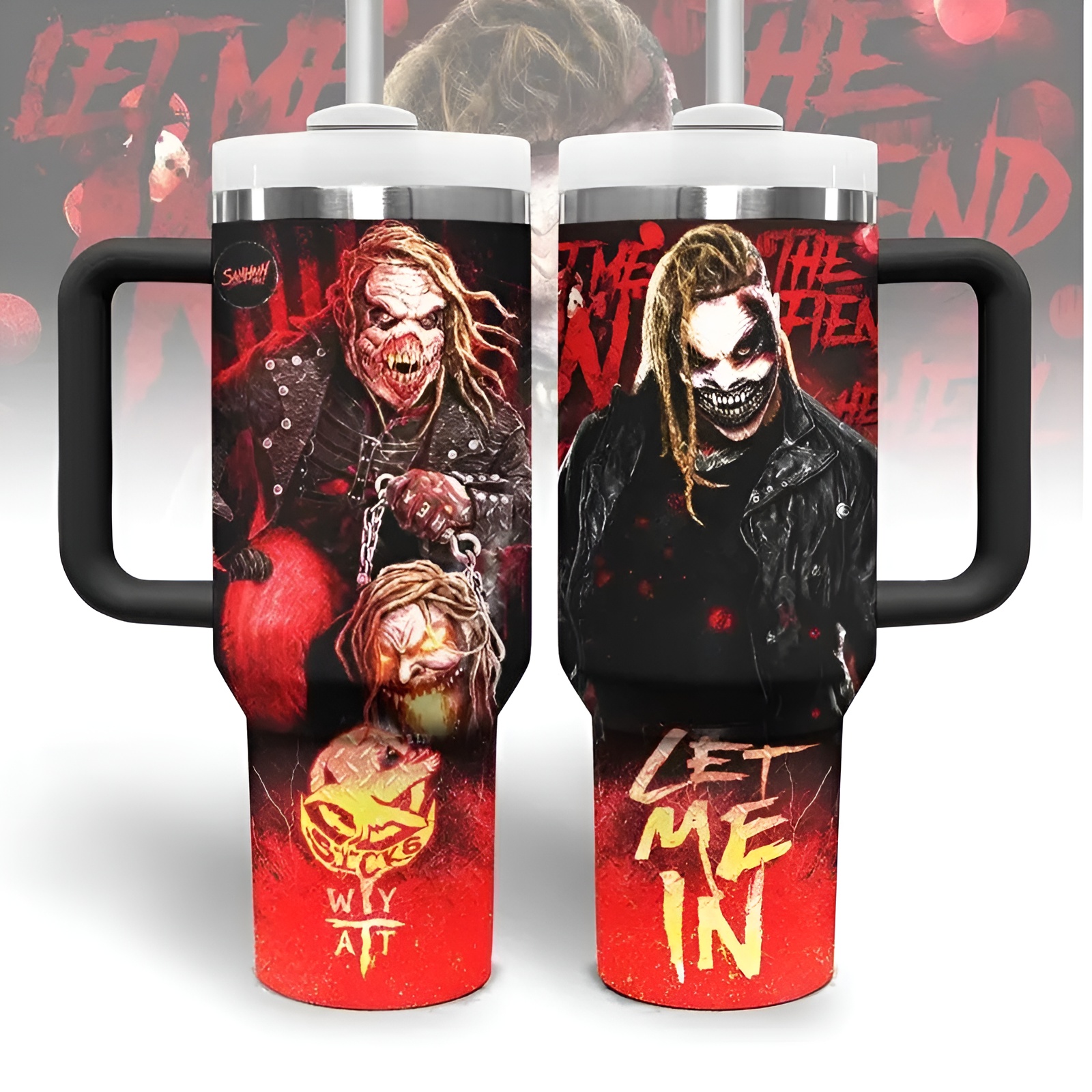 WWE Design Tumbler With Handle