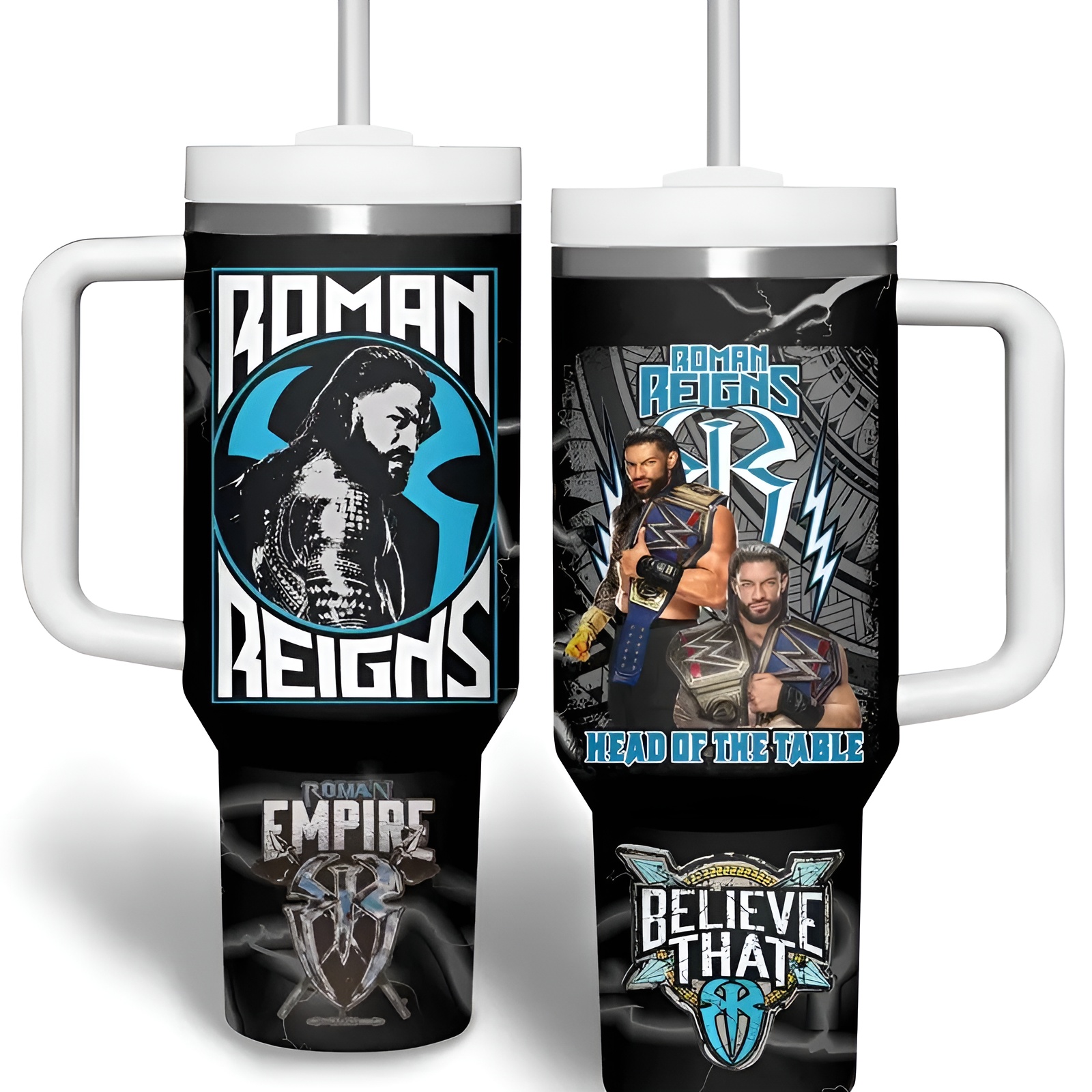 WWE Design Tumbler With Handle