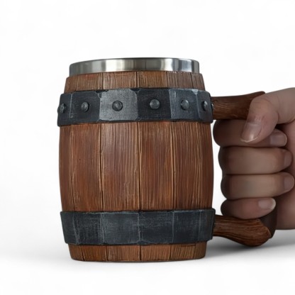 Stainless Steel Barrel Shape Coffee Mug