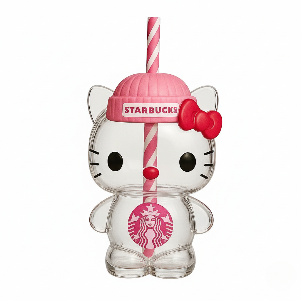 Versatile Transparent Cup With Straw Lid