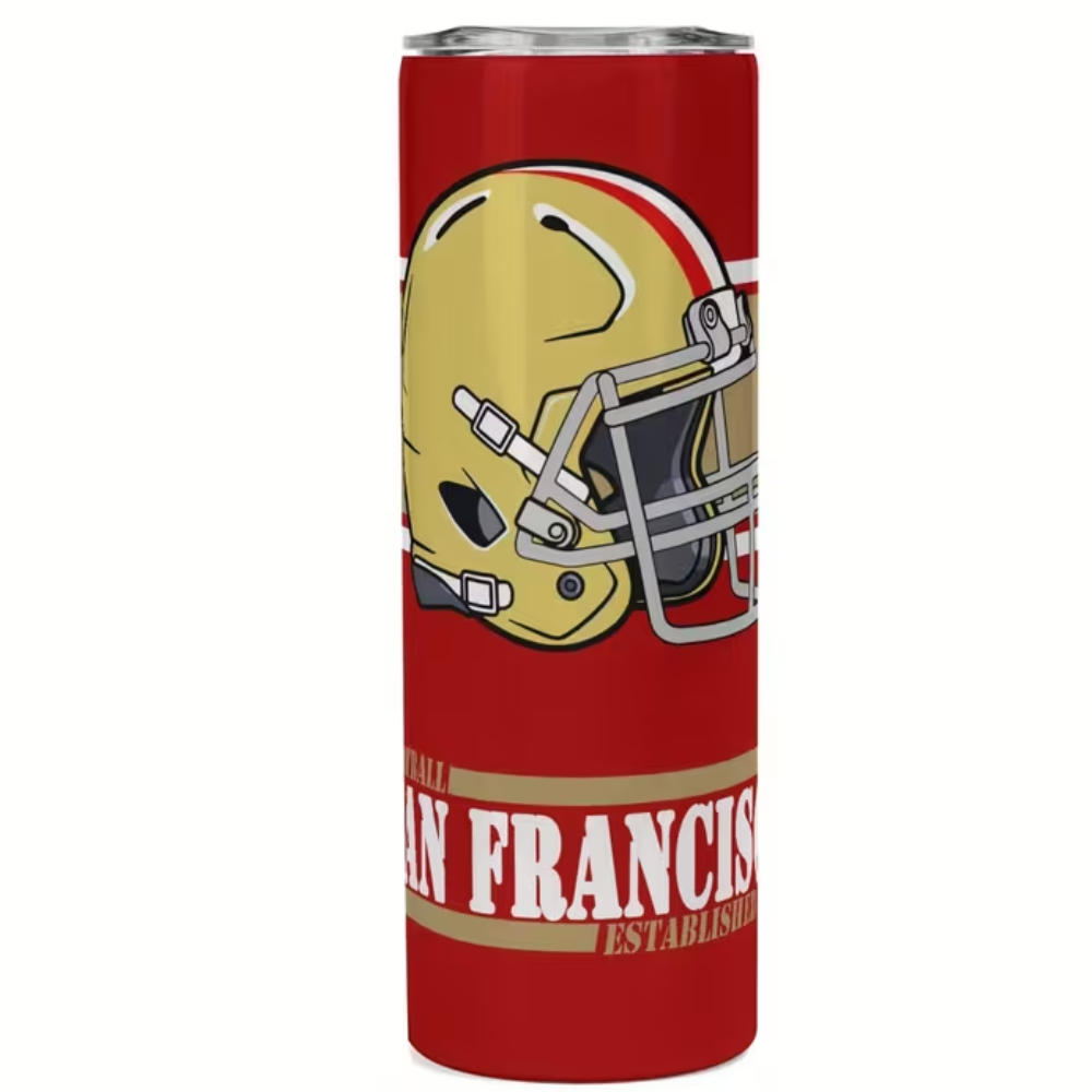 San Francisco 49ers Football Insulated TumblerSan Francisco 49ers Football Insulated Tumbler - Image 2
