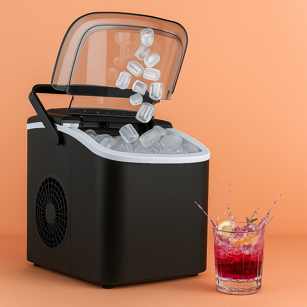 Countertop Ice Maker Machine With Handle Basket And ScoopCountertop Ice Maker Machine With Handle And Scoop - Image 2