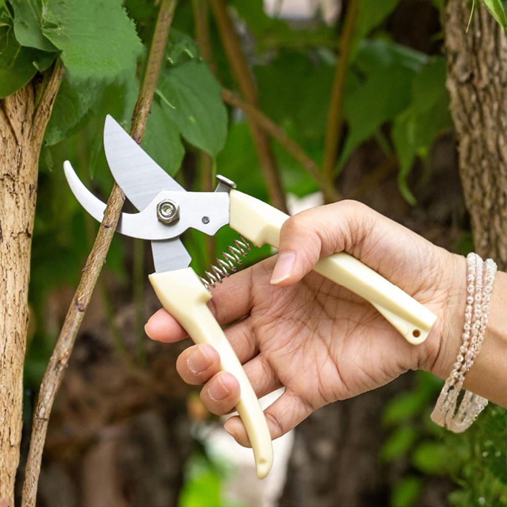 Minimalist Stainless Steel Gardening Pruning Shears For Plant Branches
