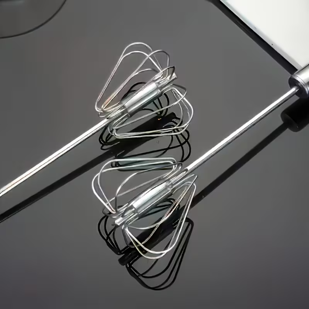 2 Pack Of Wireless Handheld MixerWireless Handheld Metal Egg Beater Set - Image 2